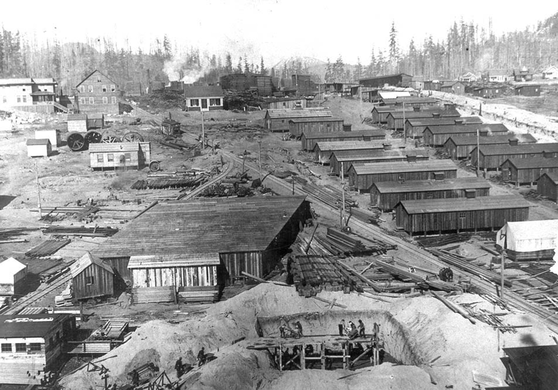The Powell River Company Townsite, 1910.